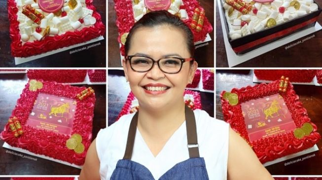 Louise Wulandari, Pemilik Delicia Cake Pontianak. (Delicia Cake Pontianak)