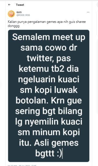 Bertemu pria dari Twitter (TikTok @FOOD_FESS)