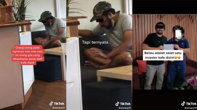 Viral pria dikira ODGJ karena penampilan berantakan, ternyata profesi aslinya gak kaleng-kaleng. (TikTok/@winskai21)