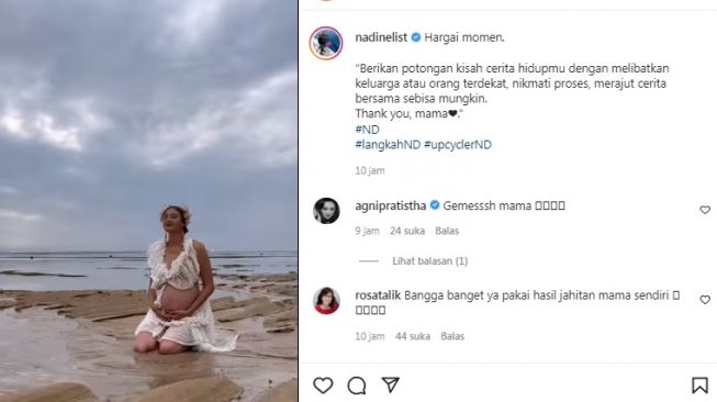 Unggahan Nadine Chandrawinata [Instagram/@nadinelist]