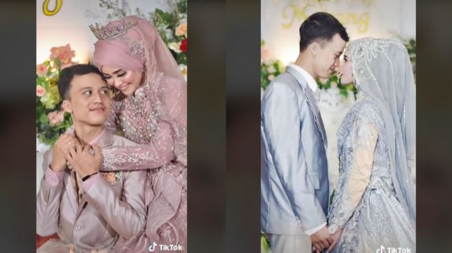 Viral Pasangan Menikah dengan 7 Busana Pengantin (tiktok.com/ekomay_)