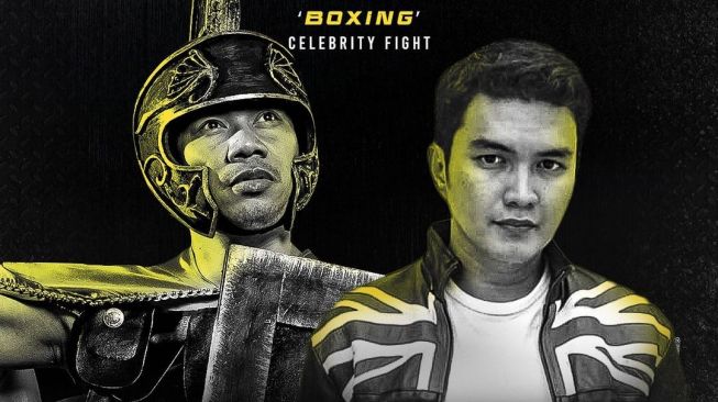 Vicky Prasetyo vs Aldi Taher bertarung di Boxing Celebrity Fight dalam acara Holywing Sport Show. [Instagram]