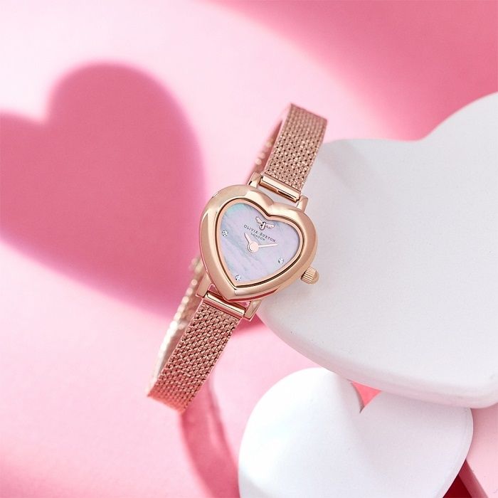 Jam Tangan Kado Valentine Meant To Bee Mini Blush Mother. (Olivia Burton)