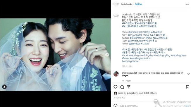 Park Shin Hye dan Choi Tae Joon (instagram.com)