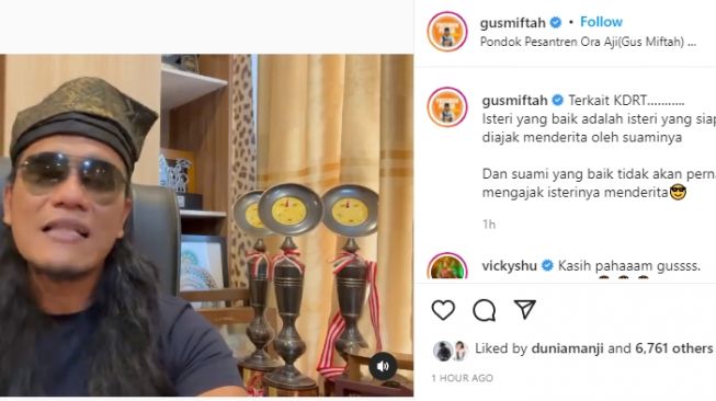 Gus Miftah soroti ceramah Oki Setiana Dewi [Instgaram/@gusmiftah]