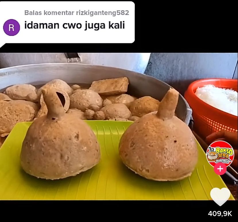 Bakso Berbentuk Mirip Payudara Bikin Heboh Media Sosial (TikTok)