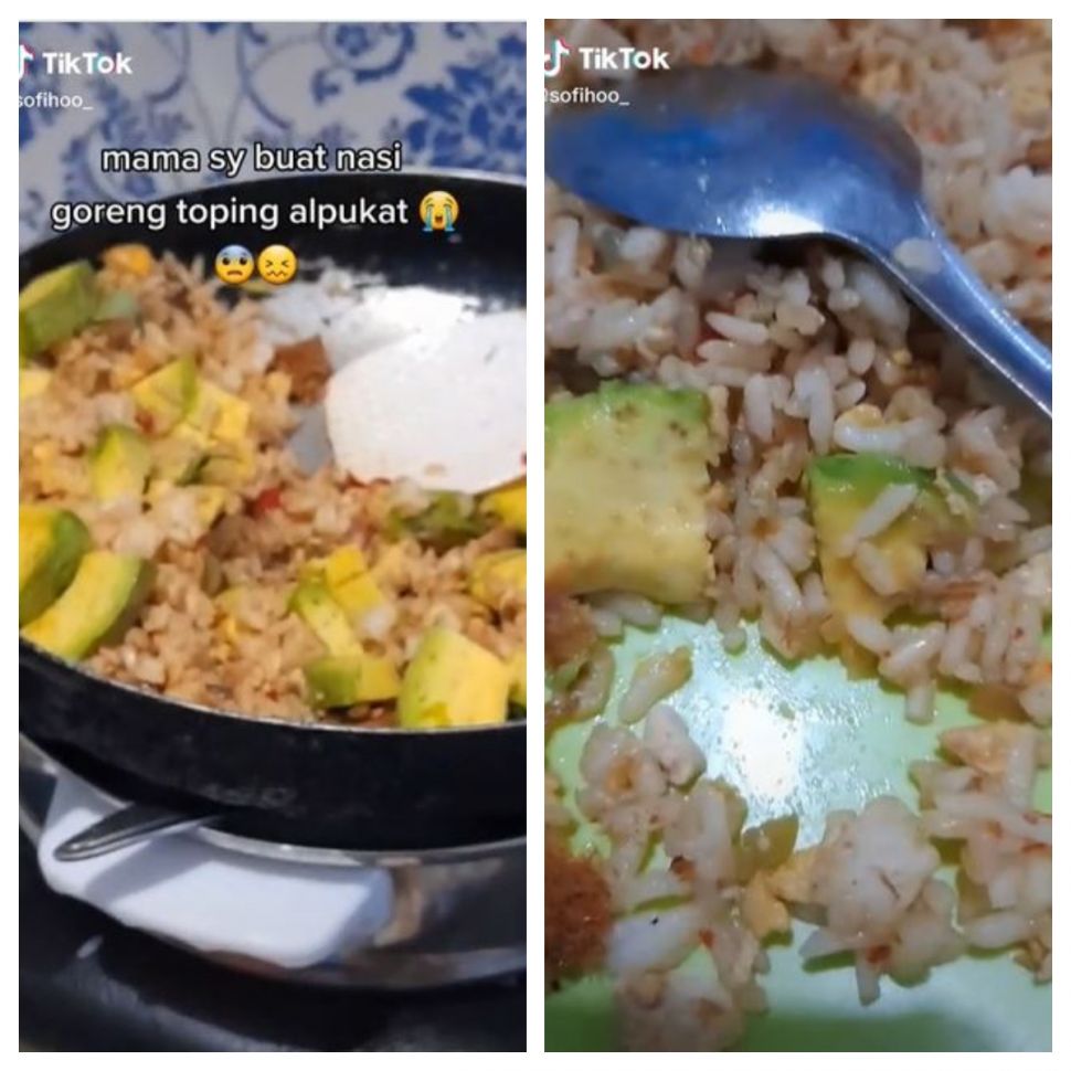 Nasi gorengt alpukat (TikTok @sofihoo_)