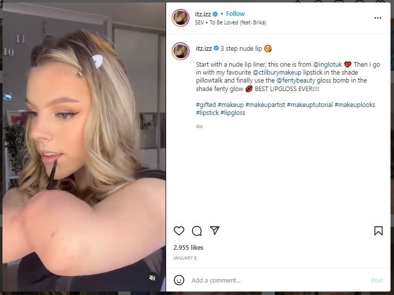 Remaja Viral Jadi Influencer Kecantikan setelah Kehilangan Tangan dan Kaki (instagram.com/itz.izz)