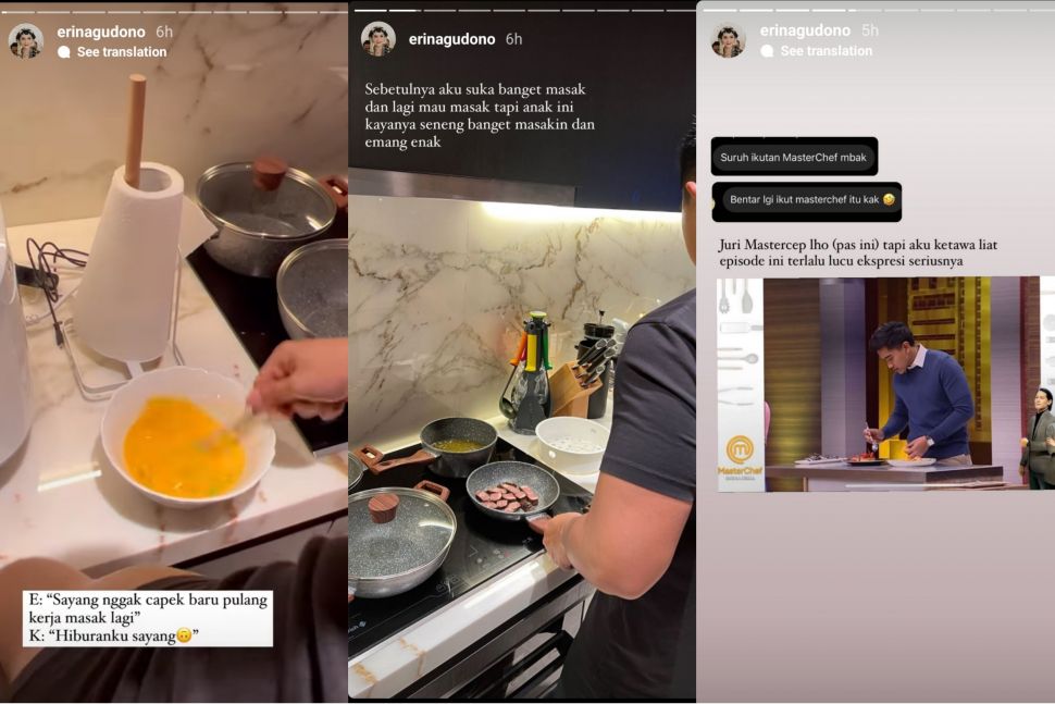 Erina Gudono Bagikan Momen Kaesang Pangarep Memasak (Instagram)