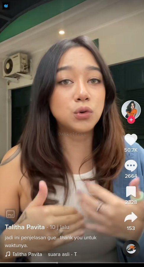 gadis yang mendekatkan dada ke laki-laki (TikTok)