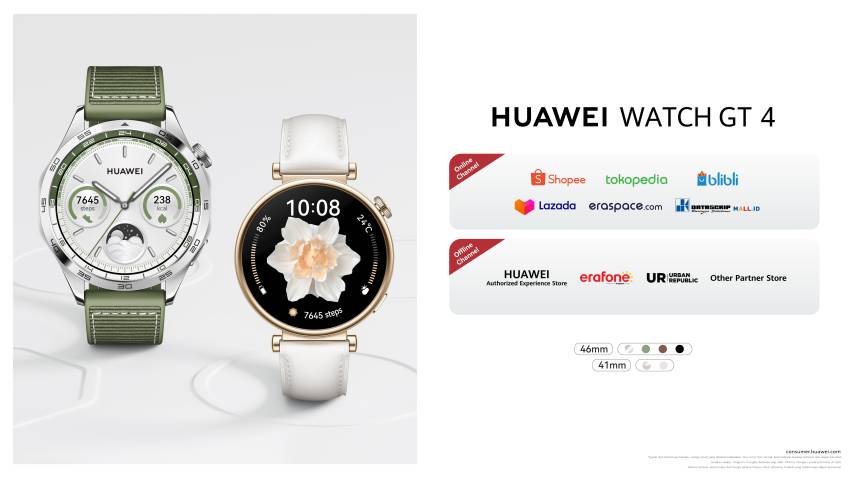 Terjual Lebih dari 10.000 Unit dalam 2 Minggu, HUAWEI WATCH GT 4 Jadi Smartwatch Stylish Paling Populer di Indonesia