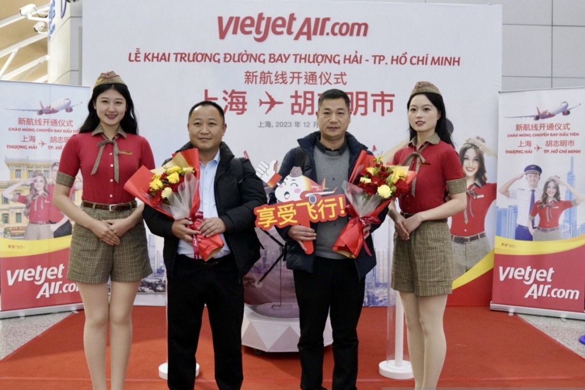 Vietjet tawarkan promo untuk penerbangan Ho Chi Minh-Shanghai